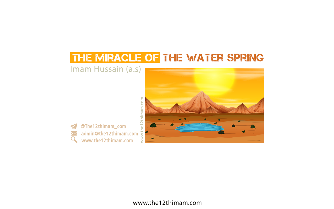 The miracle of the water spring